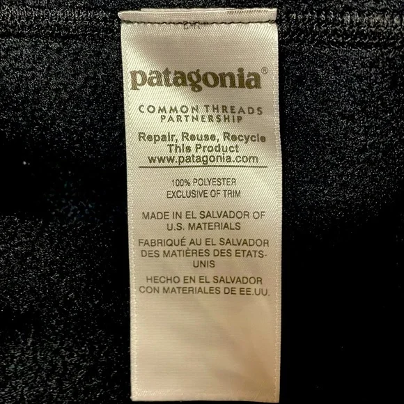 *SOLD* PATAGONIA Synchilla Fleece Vest in Black sz XL - Picture 4 of 4